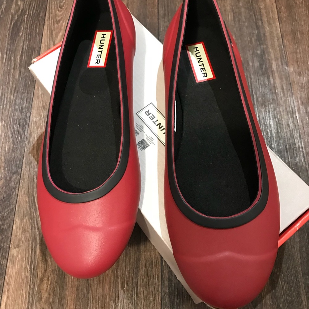 NWT Hunter Packable Waterproof Ballerina Flat